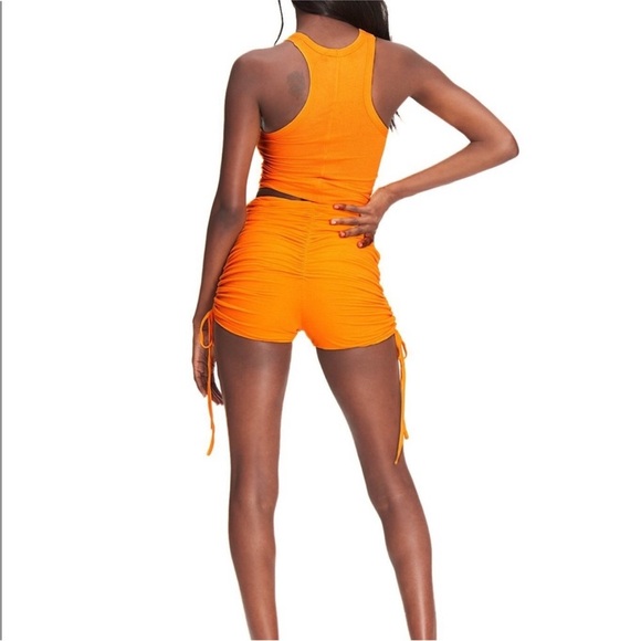 I.AM.GIA Colette Orange Scrunched Shorts - Picture 4 of 6
